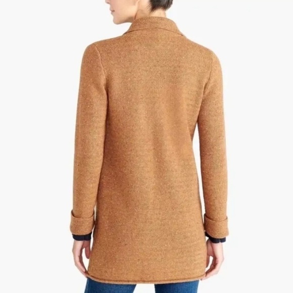 J. Crew Sweaters - J Crew Size S Small Donegal Sweater Coat Cardigan Camel Button Front Collared
